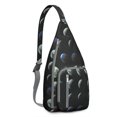 thumbnail image 1 of Stellar Navigation Sling Backpack - Star Map & Compass Print (Durable), 1 of 4