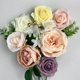 thumbnail image 4 of Flores artificiales, flores de seda falsas para hacer ramos, centros de mesa, arreglos florales, fiestas, baby showers, decoraciones para el hogar (peonía violeta y rosa), 4 of 5