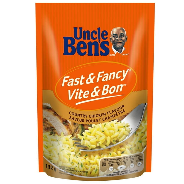 Riz à saveur de poulet champêtre Vite & Bon de marque Uncle Ben's, 132 g La perfection à tout coup
