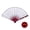 Red, variant on Luminous Fan LED Ambiance Light Foldable 12V 8 Inch Glowing Strong Hinge KTV Bar Club Decoration Night Performance Prop Hand Fan