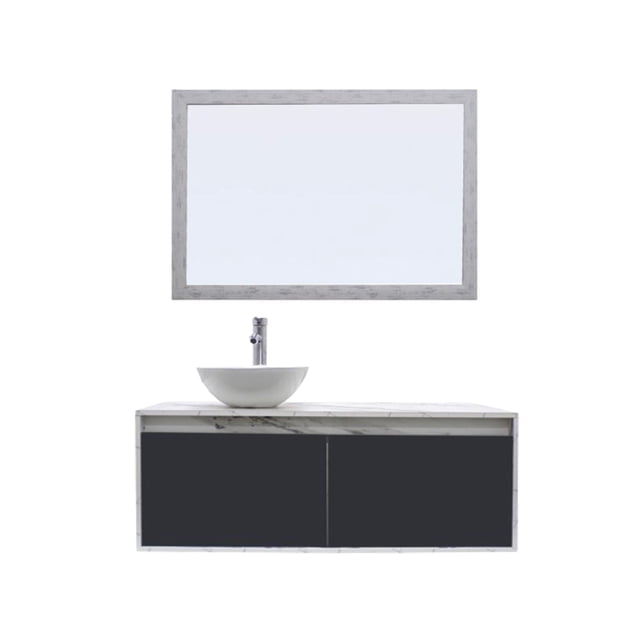 Gabinete De Baño Con Lavamanos Y Espejo Decorativo NYON