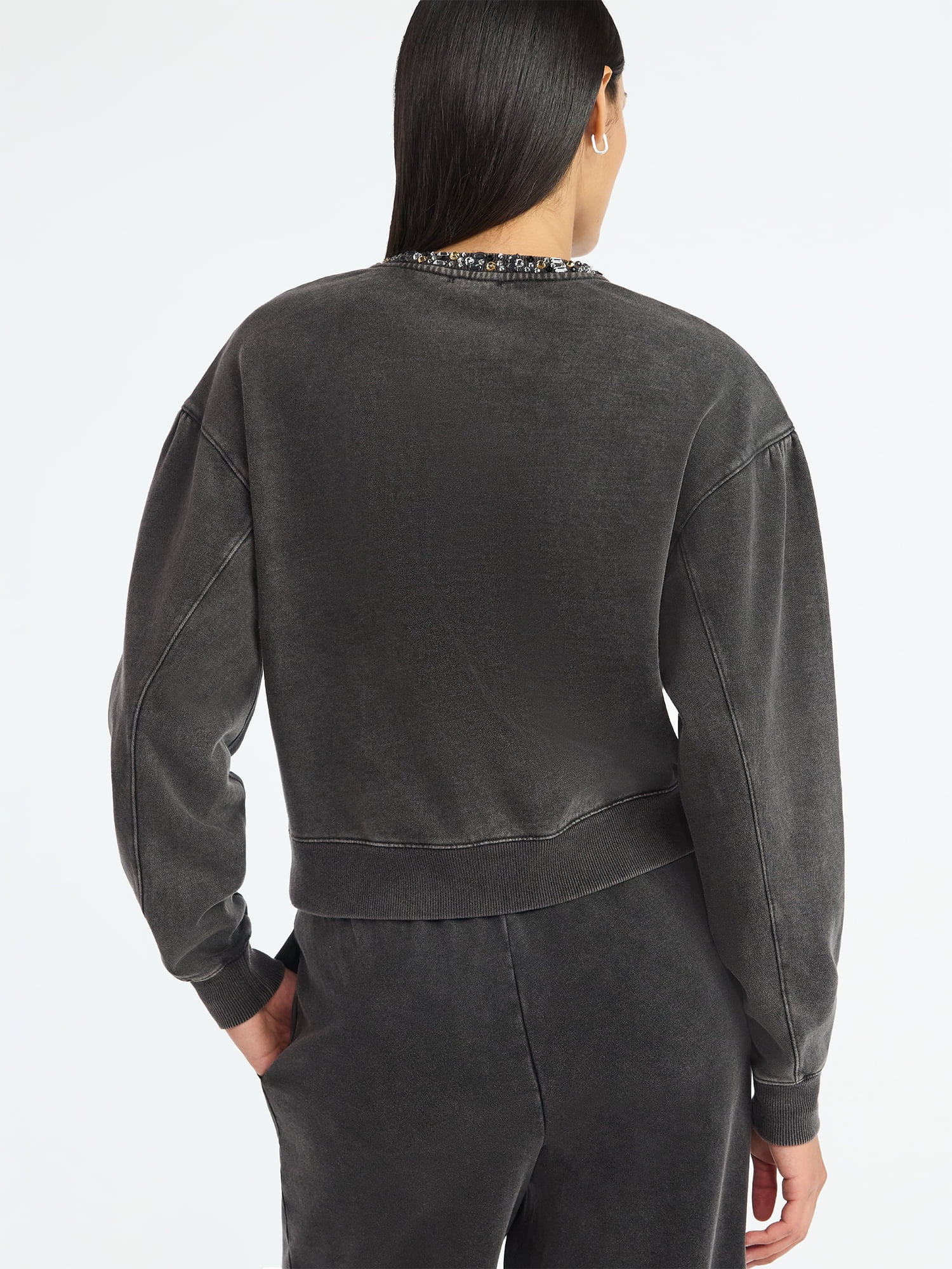 Scoop Women's and Women's Plus Mineral Washed Rhinestone