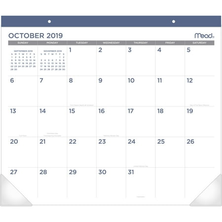 2020 Mead Monthly Desk Pad October Start 20 X 17 Wrm4073820