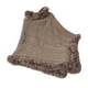 thumbnail image 4 of Suéter de cuello redondo para mujer, color liso, largo, con gancho, flor, hueco, irregular, borla, chal, suéter de punto, blusa para mujer, 4 of 5