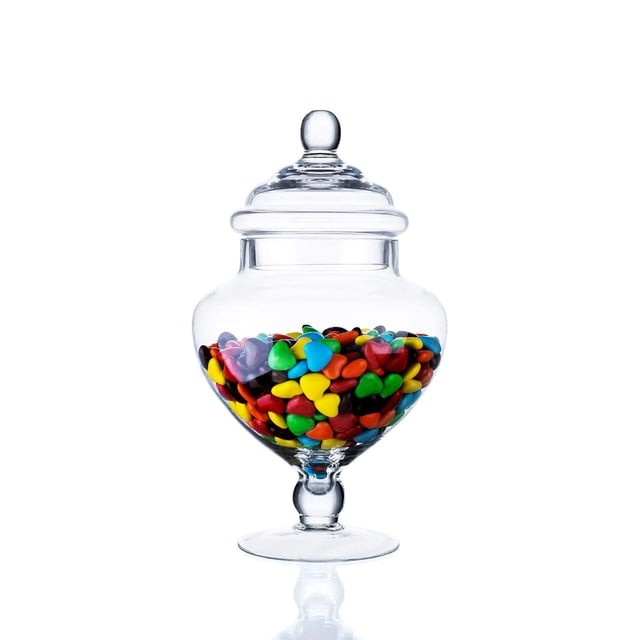 Botes de boticario con forma de corazón de cristal transparente con forma de estrella de diamante, 800 ml