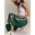 thumbnail image 5 of Lentta Parachute Pants for Women Elastic High Waist Full Twist Hiking Cargo Pants Trousers, 5 of 8