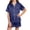 ZA-Navy-satin pajamas sets, variant on MKOSPLRT Big Girls 5-16 Years Solid Satin Pajama 2-Piece Set Short Sleeve Lapel Top and Shorts Soft Lightweight Sleep Outfit Gift for Tween Girls