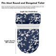 thumbnail image 7 of HELLHERO Cherry Blossom Toilet Cover Set & Bathroom Toilet Cover Set with Soft Polyester Fabric for Dustproof, Washable, 7 of 7