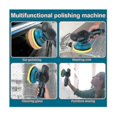 thumbnail image 3 of Cordless Car Polisher Hand- Portable 12v Battery Powered Electric Polishing Machine Car Waxing Tool (eu Plug), 3 of 5