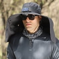 thumbnail image 2 of Maytalsory Innovative Sunshade Technology Solar Fan Summer Hat Sun Protection Fisherman Hat khaki 2, 2 of 6