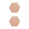 thumbnail image 2 of Matsuzay Utilería fotográfica geométrica 3D, bloque de espuma, adornos de fotografía, decoración del hogar, 1 pieza, hexágono desnudo No.05 2piezas, 2 of 6