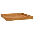 thumbnail image 2 of vidaXL Serving Tray 70x70 cm Solid Teak Wood, 2 of 5