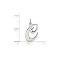 thumbnail image 3 of Sterling Silver Fancy Script Initial -C- Pendant Necklace Charm with Chain for Women, 3 of 5