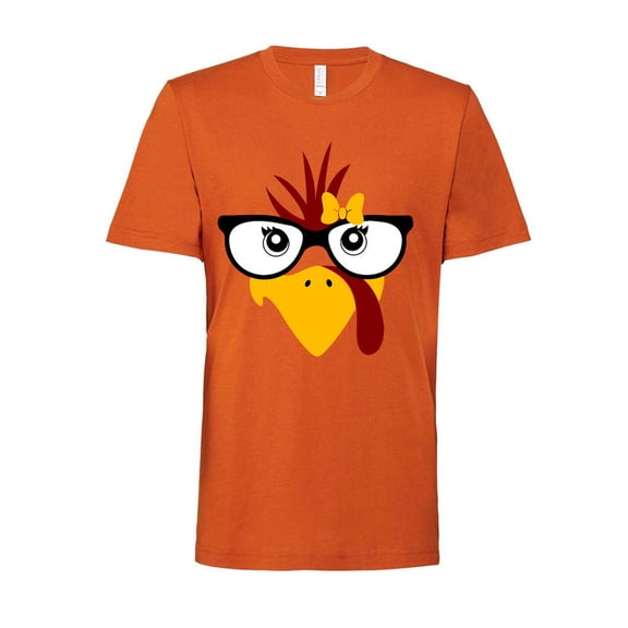 Glasses Turkey Face Thanksgiving t shirt