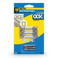 thumbnail image 3 of (2 pack) OOK Bore-fast Bump Resistant Picture Hangers, Art Hangers, Steel, 15 pounds, 3 Sets, 3 of 9