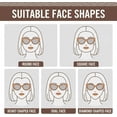 thumbnail image 5 of Y2K  Eye Sunglasses for Women, 90s Retro Narrow Rectangle Acetate Sunglasses with Wide Temples, 5 of 6