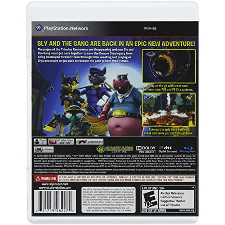 Sly Cooper Thieves in Time (Sony PlayStation 3) PS3 Video Game