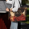 thumbnail image 7 of Balery Western French Bulldog Cowboy Beach Travel Bag - Water-Resistant, Large Capacity Lightweight Tote with 7 Pockets for Women and Men - Perfect for Beach, Pool, Gym, and Travel, 7 of 7