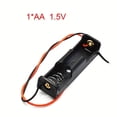 thumbnail image 3 of 5pcs AA/18650 Battery Holder With Lead AA 1.5V 18650 3.7V Battery Storage Box Shell 1 2 Slots Battery Container With Lead, 3 of 7