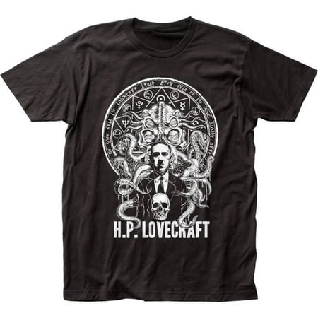 - H.P. Lovecraft- Classic Cthulhu Apparel T-Shirt - Black