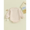 thumbnail image 4 of Bagilaanoe Newborn Baby Girl Boy Oversized Romper Sweatshirt Long Sleeve Bodysuits Print Pullover 3M 6M 9M 12M Infant Casual Tee Tops, 4 of 9
