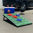 thumbnail image 4 of GoSports 3 x 2 ft Football Design Cornhole Game Set - Includes Two 3 x 2 ft Boards, 8 Bean Bags, and Carry Case, 4 of 6