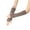 Coffee, variant on Long Gloves for Women Solid Color Cable Knitted Fingerless Mittens Thermal Thumb Hole Arm Warmers