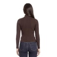 thumbnail image 2 of Blusa tejida de cuello alto /Juvenil, 0247 (Cafe) cafe M, 2 of 2