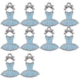 thumbnail image 1 of 10 abalorios de esmalte azul con colgante de cristal para pulseras y accesorios de joyería, 1 of 6