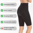 thumbnail image 3 of Farmacell Women's Shorts, Push-up Anti-cellulite Control, Made in Italy, Black, M/L, Cod. 312, 3 of 12