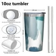 thumbnail image 4 of Blue and Grey Abstract Art Artwork 10oz Tumblers Stainless Steel Tumbler with Lid and Straw,Vacuum Insulated Double Wall Travel Tumbler Cups with Cleaning Brush for Coffee, Tea, 4 of 4