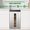 thumbnail image 3 of NutriChef 20 Layer Commercial Food Dehydrator Machine - Includes 20 Stainless Steel Trays, Built-in Digital Timer and Temperature Control, Ideal for Jerky Meat, Fruit, Pet Treats, and Vegetables, 3 of 7