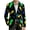 2-Black, variant on Mardi Gras Printed Corduroy Suits Jacket for Men Lapel Two Buttons Blazers Plus Size Long Sleeve Soft Comfort Carnival Formal Jackets with Side Pockets 24-Green XL