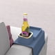 thumbnail image 1 of Bandeja para portavasos de sofá, bandeja de mesa inclinable Elimiko de silicona a prueba de derrames y antideslizante, control remoto con peso fuerte/aperitivos/soporte para vasos de sofá para teléfo JAMW Sencillez, 1 of 5