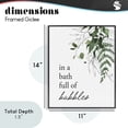 thumbnail image 4 of Stupell Industries Rustic Lodge Forest Foliage Bubble Bath Black Framed Giclee Art, 11 x 14, by Lettered and Lined, 4 of 8