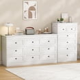 thumbnail image 2 of Akaber 9 Drawer Dresser for Bedroom, White Modern 59''W Wood Dresser with Anti-Tip Kit, Storage Organizer, 2 of 6