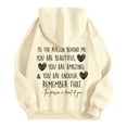 thumbnail image 2 of Mental Health Hoodies for Women 2025 Dear Person Behind Me Hoodie You Are Enough Hoodie Hooded Sweatshirt Pullover, 2 of 6