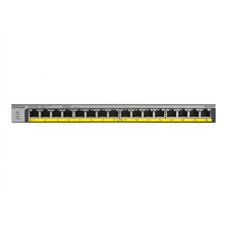 NETGEAR 16-Port PoE/PoE  Gigabit Ethernet Unmanaged Switch, GS116LP
