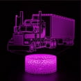 thumbnail image 4 of YSTIAN 3D Truck Car Night Light Lamp Illusion 16 Color Changing Table Desk Decoration Lamps Gift with Acrylic Flat ABS Base USB Cable Toy, 4 of 5