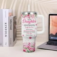 thumbnail image 4 of Daughter Tumbler for Daughter-40 oz Daughter Mug with Handle,Daughter Birthday Gift (Daughter), 4 of 6
