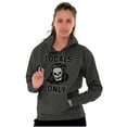 thumbnail image 3 of Funny Locals Only Grim Reaper Skull Hoodie Sweatshirt Women Men Brisco Brands 2X, 3 of 5