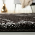 thumbnail image 4 of SAFAVIEH Florida Benton Geometric Shag Runner Rug, Dark Brown/Grey, 2'3" x 7', 4 of 12