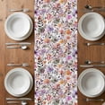 thumbnail image 4 of Table Runner 72 Inches Long for Kitchen Dining, Watercolor Floral Dresser Scarf Farmhouse, Dining Table Decorations for Wedding/Parties, Spring Flowers Plants Modern Rustic 14 x 72 In, 4 of 8