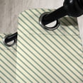 thumbnail image 3 of Ambesonne Retro Grommet Curtain, Bias Green Stripes, 50" x 120", Jade Green and Cream, 3 of 6