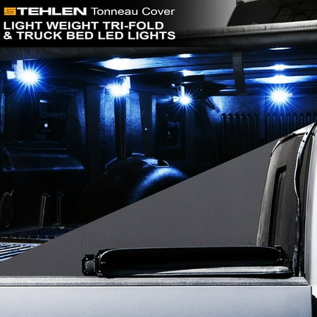 Stehlen 733469491224 Light Weight Hard Tri Fold Tonneau Cover With Truck Bed Led Lights For 16 19 Toyota Tacoma Access Extended Double Crew Cab 5 Feet 60 Short Bed Walmart Com