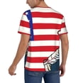 thumbnail image 2 of Lsque American Astronaut Runs Forward Pattern Mens Polo Golf Shirts Funny Graphics Shorts Sleeve Button Shirts Baseball T-shirt-, 2 of 7