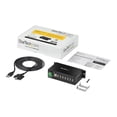 thumbnail image 4 of StarTech.com USB 2.0 Hub - 7 Port - Mountable Rugged Industrial - Self Powered USB Hub - Hub - 7 x USB 2.0 - DIN rail mountable - DC power - for P/N: ITB20D3250, MSDREADU2OTG, USB2HAB15, USB2HAB30AC, USB2HAB50AC, USB2HABM1, USB2HABM6RA, 4 of 6