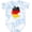 Tie Dye Blue, variant on Inktastic German Map Flag Boys or Girls Baby Bodysuit