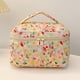 thumbnail image 4 of Bolsa de maquillaje acolchada Likrtyny para mujer con cremallera Cereza, 4 of 9
