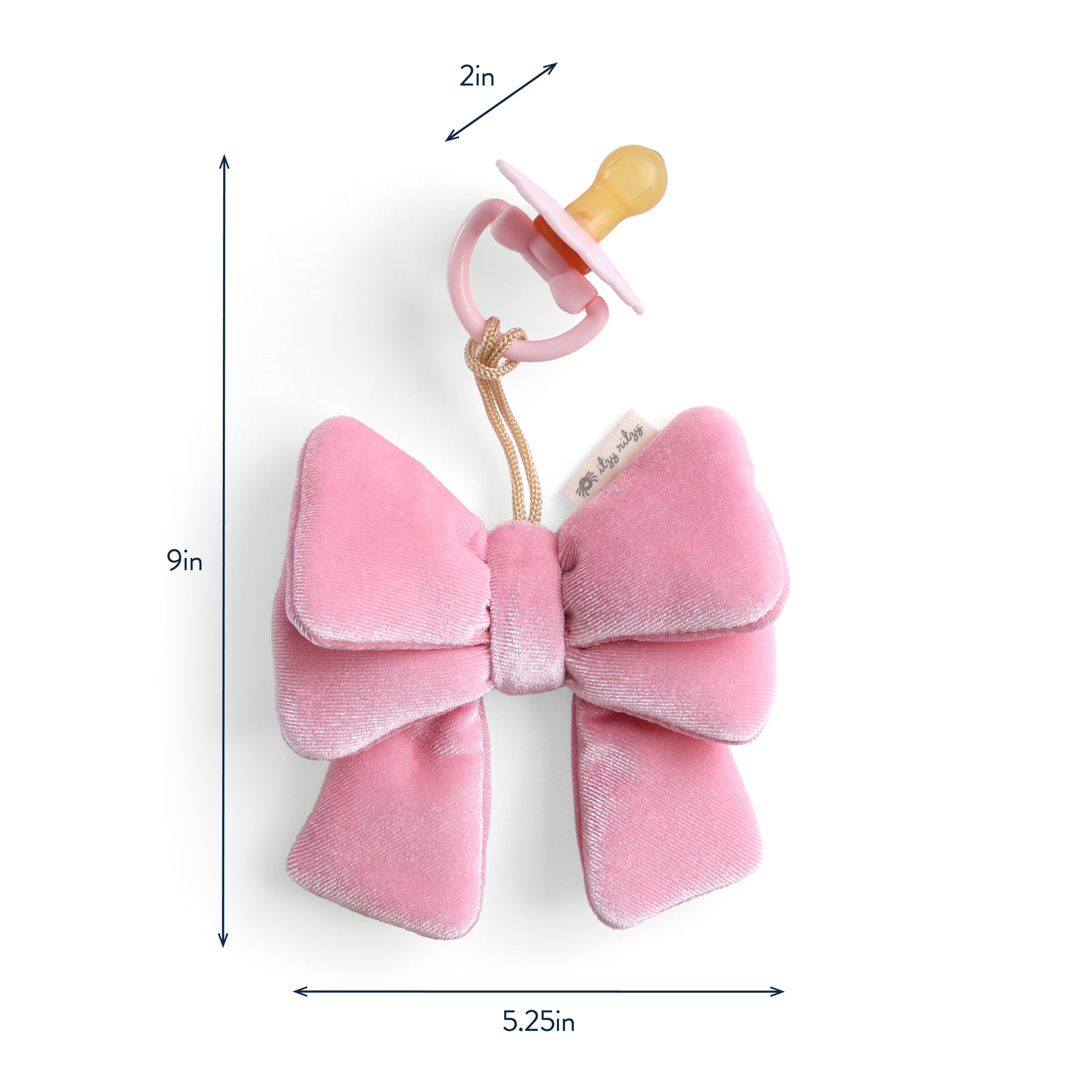 Itzy Ritzy Bitzy Pal™ Bow with Natural Rubber Pacifier 0m